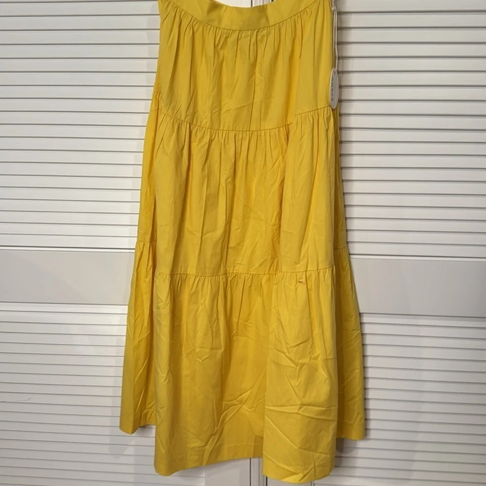 New STAUD Sea Skirt Yellow Size 4